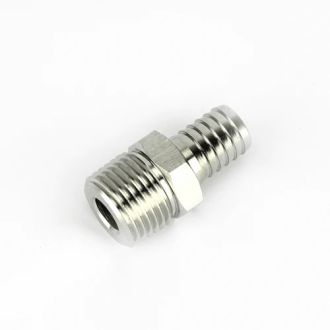 Hose Barb (13mm x 1/2" BSP Male) Stainless