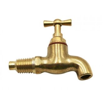 Trad.Brass Barrel Tap 8Mm (10-13Mm Thread)