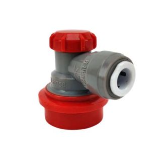 Duotight 8mm (5/16) x Ball Lock Disconnect - (Grey + Red Gas) 