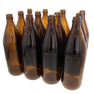 650ml Glass Beer Bottles (Box of 28)
