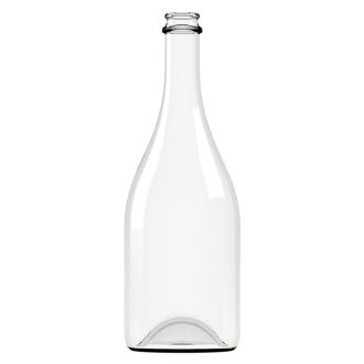 750mL  CLEAR Sparkling Wine Bottles (Box 12)