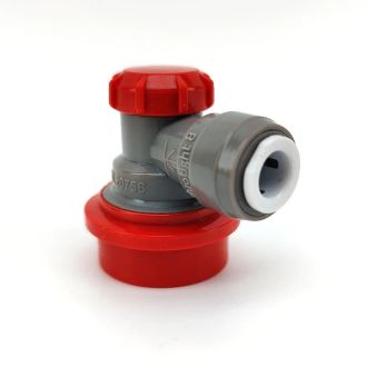 Duotight 8mm (5/16) x Ball Lock Disconnect - (Grey + Red Gas) KL20756