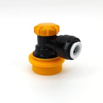 Duotight 8mm (5/16) x Ball Lock Disconnect - (Black + Yellow Liquid) KL20749