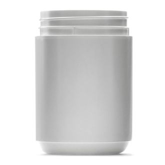 1L White HDPE Round Jar With 95mm TE Screw Neck
