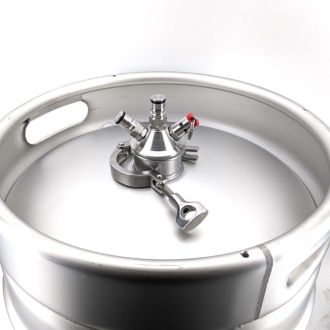 Ball Lock Tapping Head to 2 Inch Tri Clover (Commercial Keg Adaptor) 
