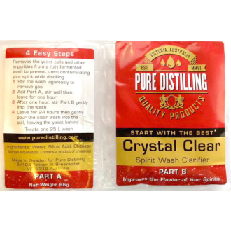 Pure Distilling crystal clear spirit wash clarifier