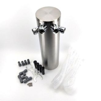 Stainless Steel Quadruple Tap Font Kit no taps
