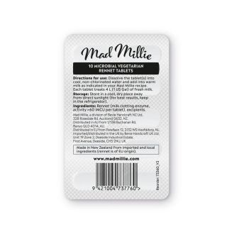 Mad Millie Vegetarian Rennet  Tablets (10)