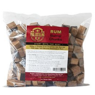 Pure Distilling Barrel Chunks - Rum 500g