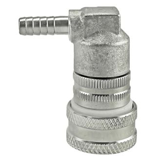 Ball Lock Disconnect - Gas with Barb (Stainless)