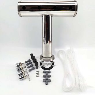 4 Tap T-Bar Brushed Stainless Font Kit (duotights, shanks, handles, EVABarrier)