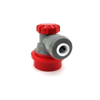Duotight 6.35mm (1/4) x Ball Lock Disconnect - (Grey + Red Gas)