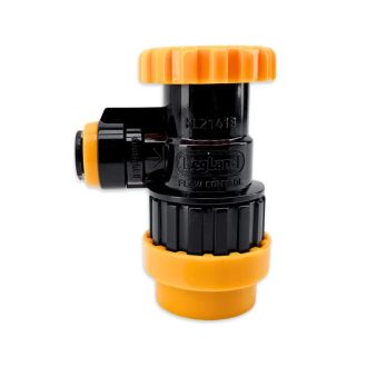 Duotight 8mm flow control Ball Lock Disconnect - (Black + Yellow Liquid)