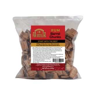 Pure Distilling Barrel Chunks - Rum 500g