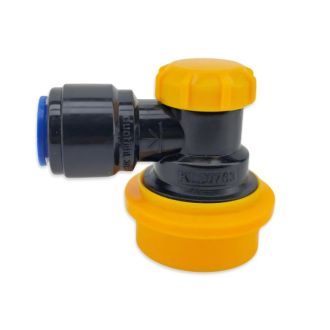 Duotight 9.5mm (3/8) x Ball Lock Disconnect - (Black + Yellow Liquid)