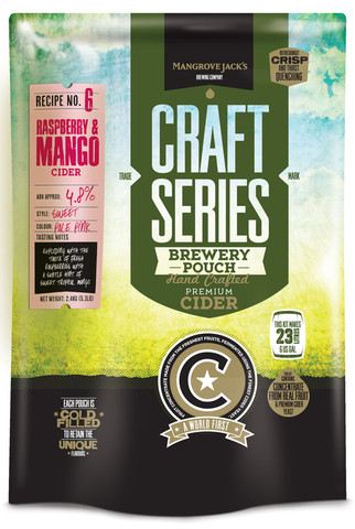 Mangrove Jack's Raspberry and Mango Cider Pouch